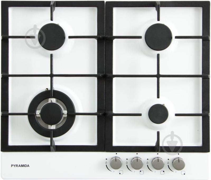 Варочная поверхность газовая Pyramida PFE 642 WHITE - фото 1 Варочная поверхность газовая Pyramida PFE 642 WHITE - фото 1