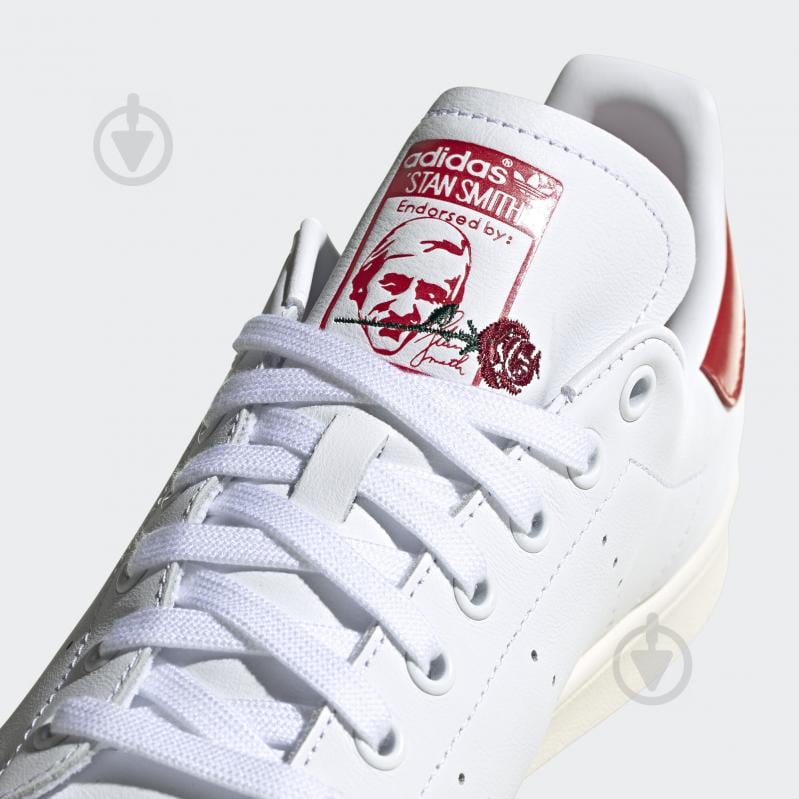 Кроссовки мужские демисезонные Adidas STAN SMITH EH1736 р.41 1/3 белые - фото 7