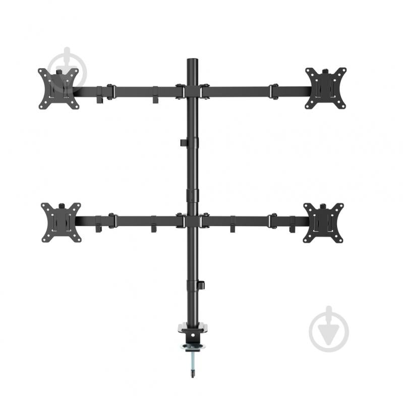 Кронштейн Gembird MA-D4-01, для 4 моніторiв поворотно-похилі 13"-32" чорний - фото 1 Кронштейн Gembird MA-D4-01, для 4 моніторiв поворотно-похилі 13"-32" чорний - фото 1