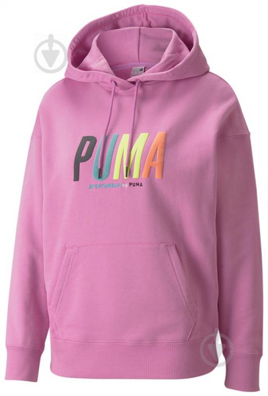 Джемпер Puma SWxP Graphic Hoodie TR 53356415 р. L рожевий - фото 1