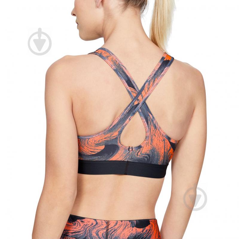 Бра Under Armour Armour Mid Crossback Printed Bra 1307213-836 р.XS розовый - фото 3