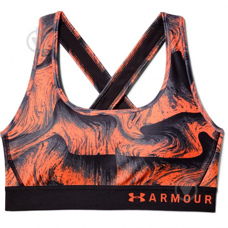 Бра Under Armour Armour Mid Crossback Printed Bra 1307213-836 р.XS розовый - фото 1