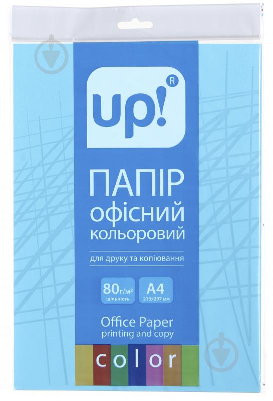 Бумага офисная цветная UP! (Underprice) A4 80 г/м интенсив синий 20 листов - фото 1