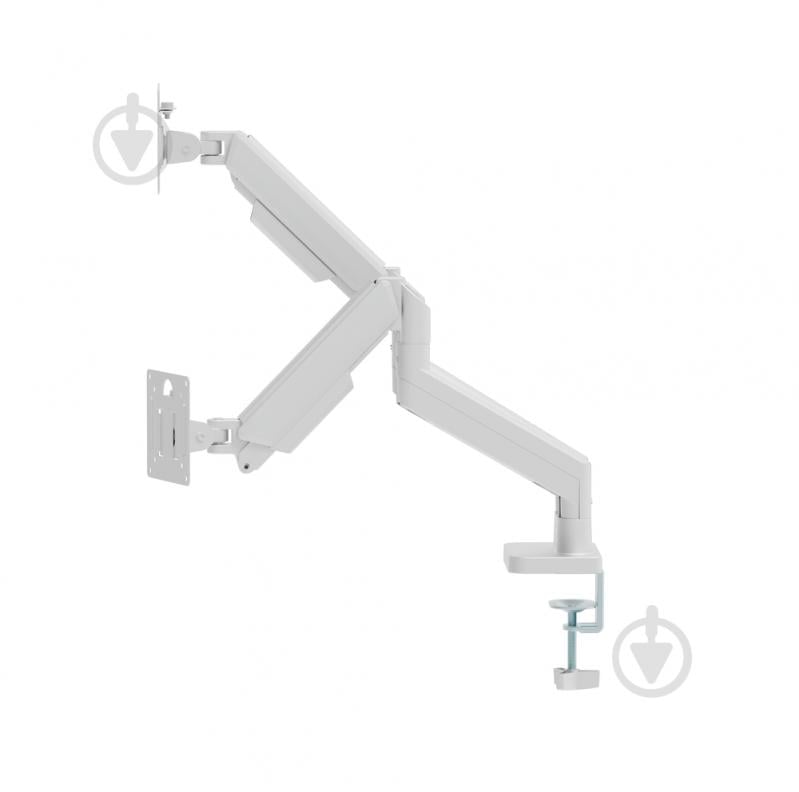 Кронштейн Gembird MA-DA2-06-W, для 2 моніторів (2-10 кг) поворотно-похилі 17"-32" білий - фото 3