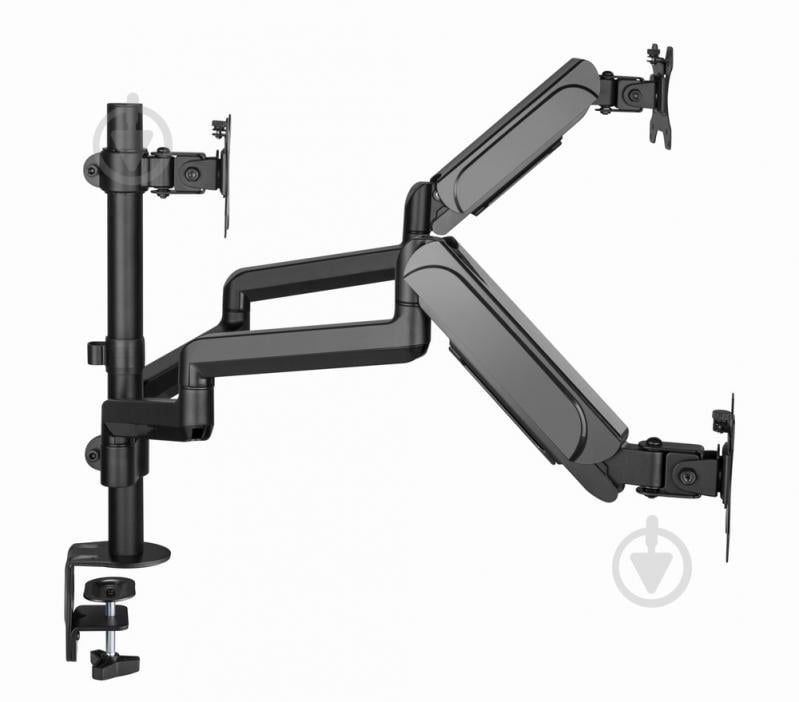 Кронштейн Gembird MA-DA3-01, для 3 мониторов поворотно-наклонные 17"-27" черный - фото 4 Кронштейн Gembird MA-DA3-01, для 3 мониторов поворотно-наклонные 17"-27" черный - фото 4