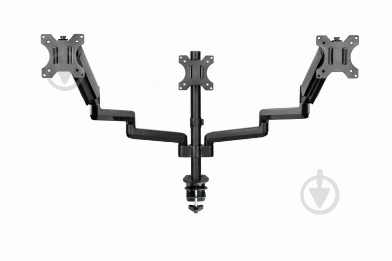 Кронштейн Gembird MA-DA3-01, для 3 мониторов поворотно-наклонные 17"-27" черный - фото 5 Кронштейн Gembird MA-DA3-01, для 3 мониторов поворотно-наклонные 17"-27" черный - фото 5