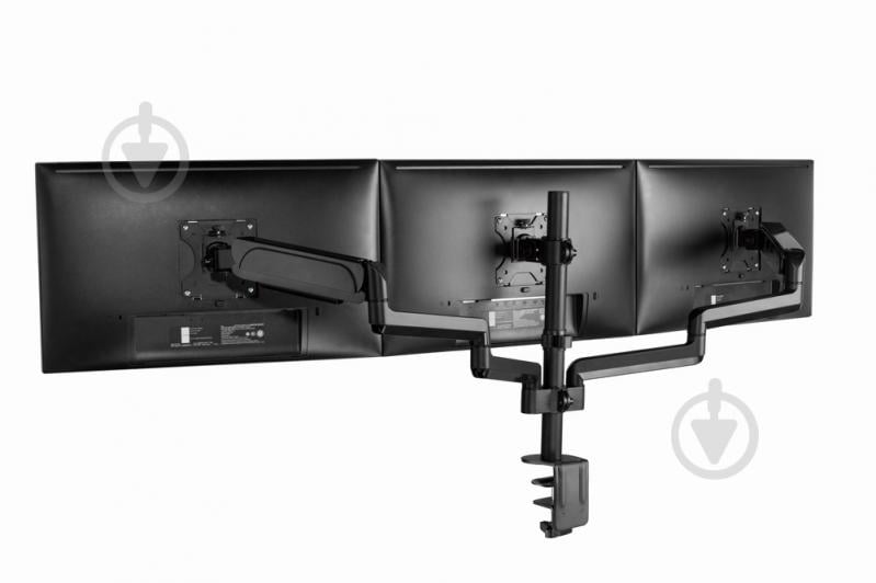 Кронштейн Gembird MA-DA3-01, для 3 мониторов поворотно-наклонные 17"-27" черный - фото 10 Кронштейн Gembird MA-DA3-01, для 3 мониторов поворотно-наклонные 17"-27" черный - фото 10