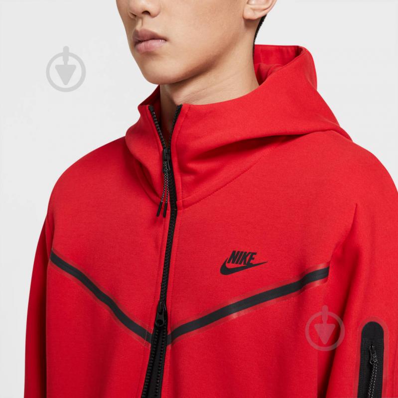 Джемпер Nike M NSW TCH FLC HOODIE FZ WR CU4489-657 р. M червоний - фото 4