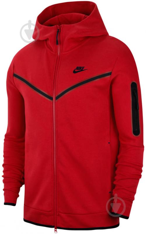 Джемпер Nike M NSW TCH FLC HOODIE FZ WR CU4489-657 р. M червоний - фото 8