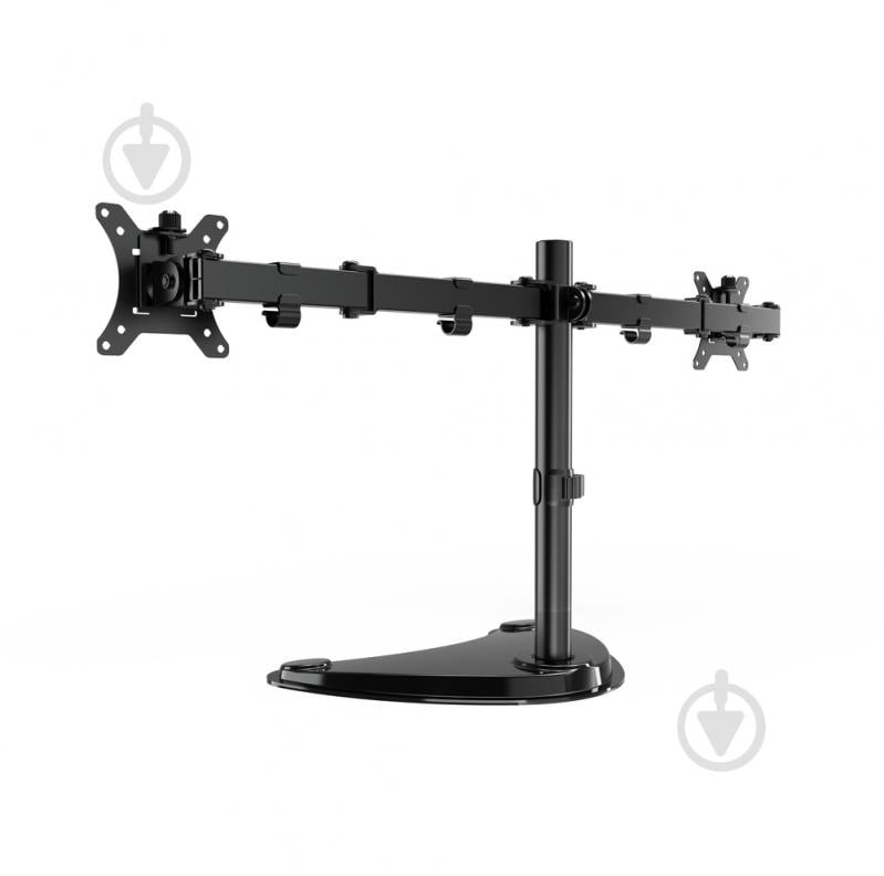 Кронштейн Gembird MS-D2ST-02, для 2 моніторів поворотно-похилі 13"-32" чорний - фото 2 Кронштейн Gembird MS-D2ST-02, для 2 моніторів поворотно-похилі 13"-32" чорний - фото 2