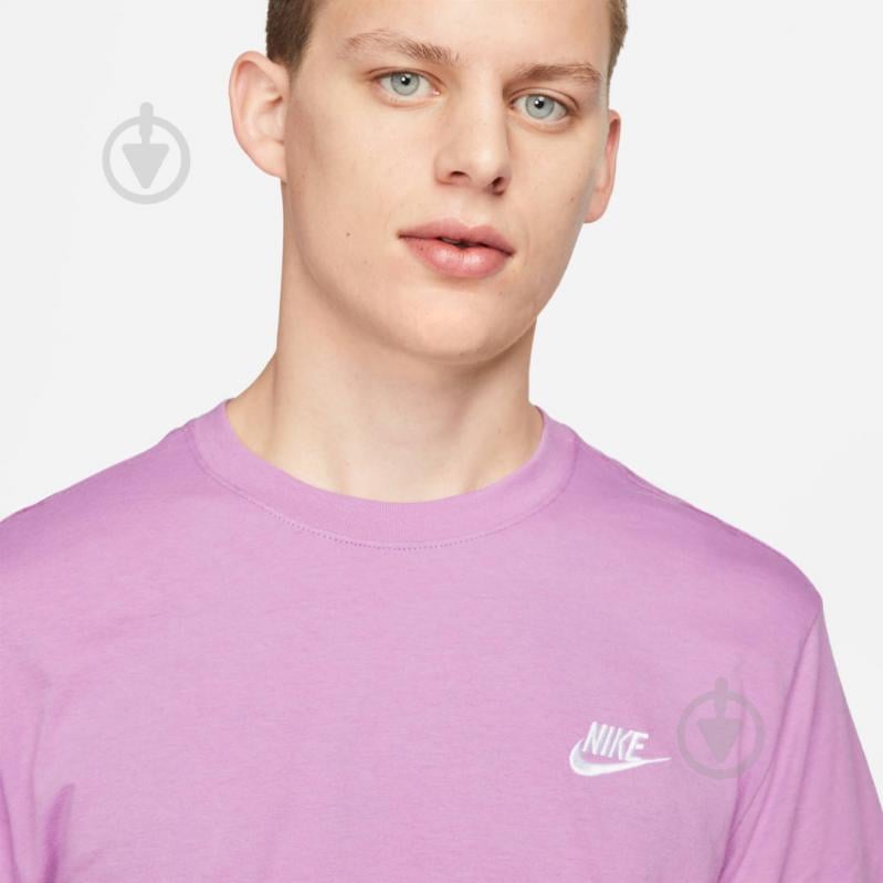 Футболка Nike M NSW CLUB TEE AR4997-532 р.2XL фіолетовий - фото 3