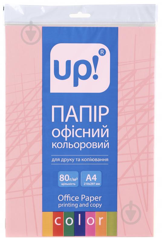 Бумага офисная цветная UP! (Underprice) A4 80 г/м микс неон 50 листов - фото 1