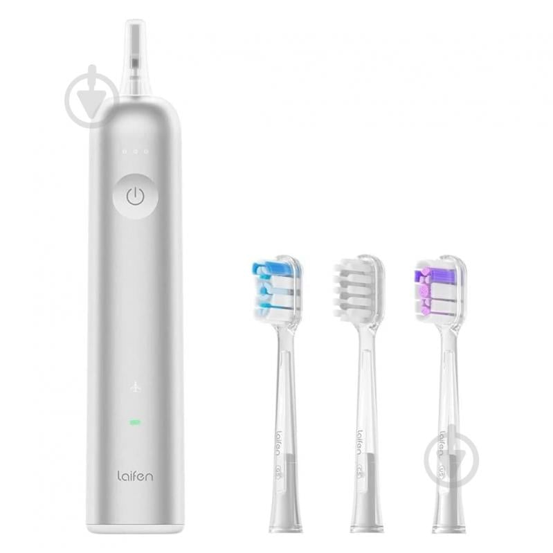 Электрическая зубная щетка Laifen Wave набор с кейсом (1TB91-L-EU-DG-001) Aluminum grey - фото 2 Электрическая зубная щетка Laifen Wave набор с кейсом (1TB91-L-EU-DG-001) Aluminum grey - фото 2