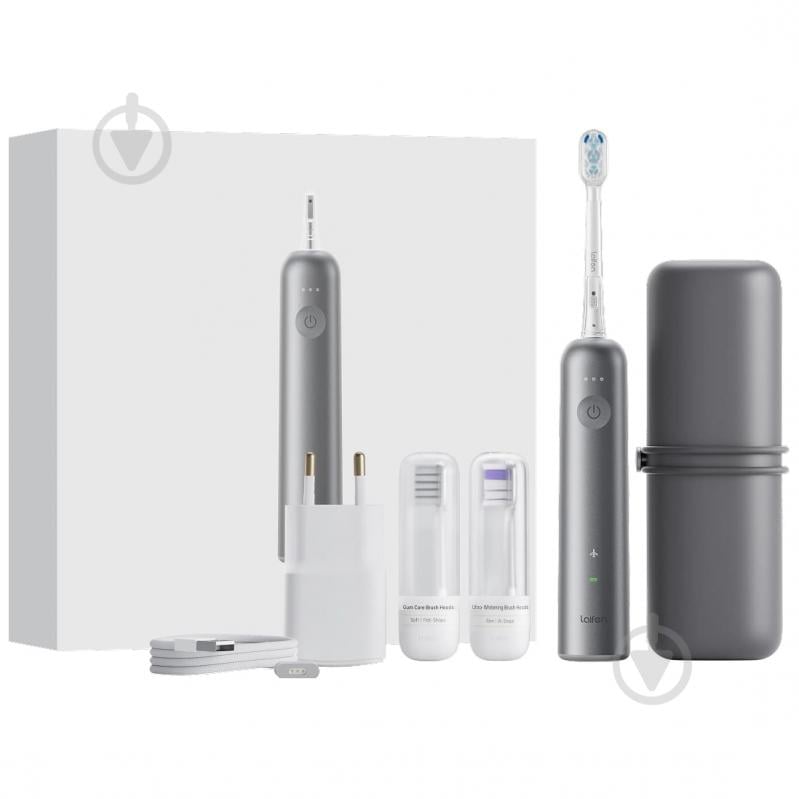 Электрическая зубная щетка Laifen Wave набор с кейсом (1TB91-L-EU-DG-001) Aluminum grey - фото 1 Электрическая зубная щетка Laifen Wave набор с кейсом (1TB91-L-EU-DG-001) Aluminum grey - фото 1