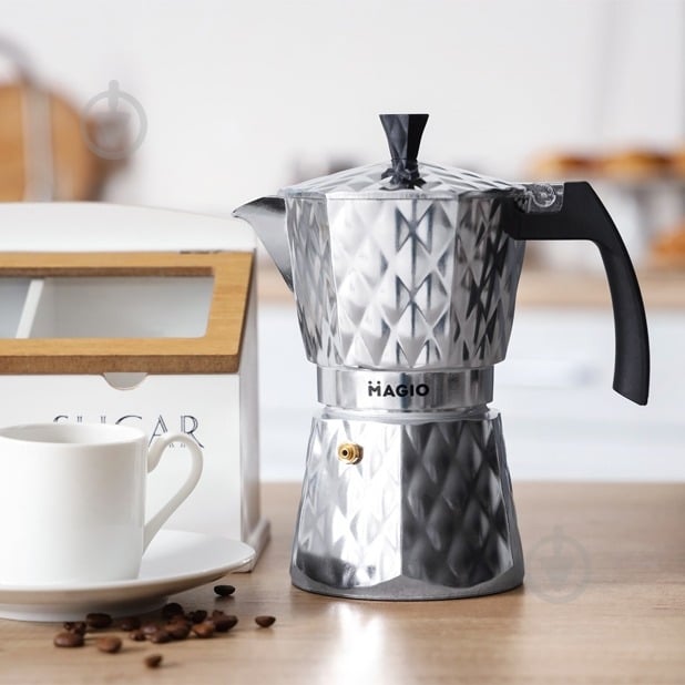 Кофеварка гейзерная Magio MG-1004 - фото 4 Кофеварка гейзерная Magio MG-1004 - фото 4