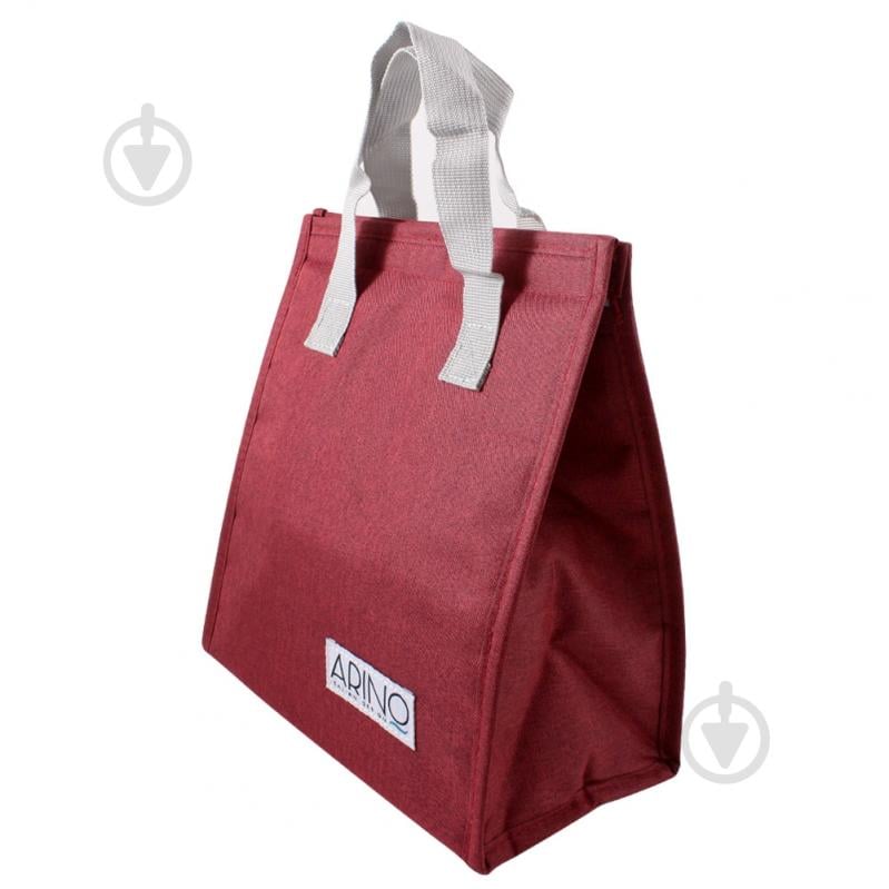 Термосумка Arino 4 литра 225*135*255 бордовая - фото 1 Термосумка Arino 4 литра 225*135*255 бордовая - фото 1