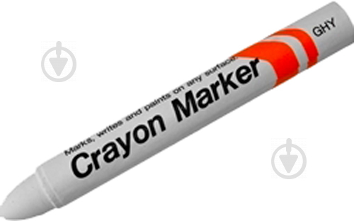 Маркер Sakura индустриальный перманентный CRAYON MARKER 15 мм GHY#50 белый - фото 1
