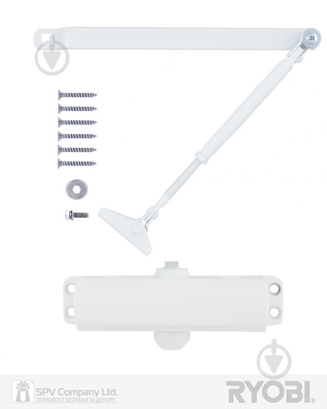 Доводчик дверний RYOBI 9903 STD білий 65 кг - фото 5