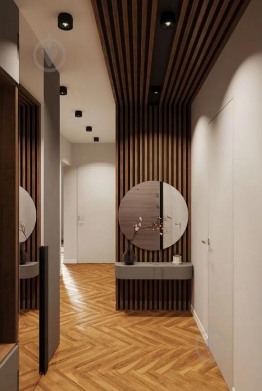 Реечная панель Walldeco полимерная 115x12x2900 мм дуб (D404-103 ) - фото 3 Реечная панель Walldeco полимерная 115x12x2900 мм дуб (D404-103 ) - фото 3