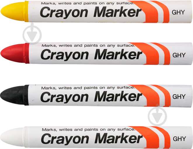 Маркер Sakura индустриальный перманентный CRAYON MARKER 15 мм GHY#49 черный - фото 2