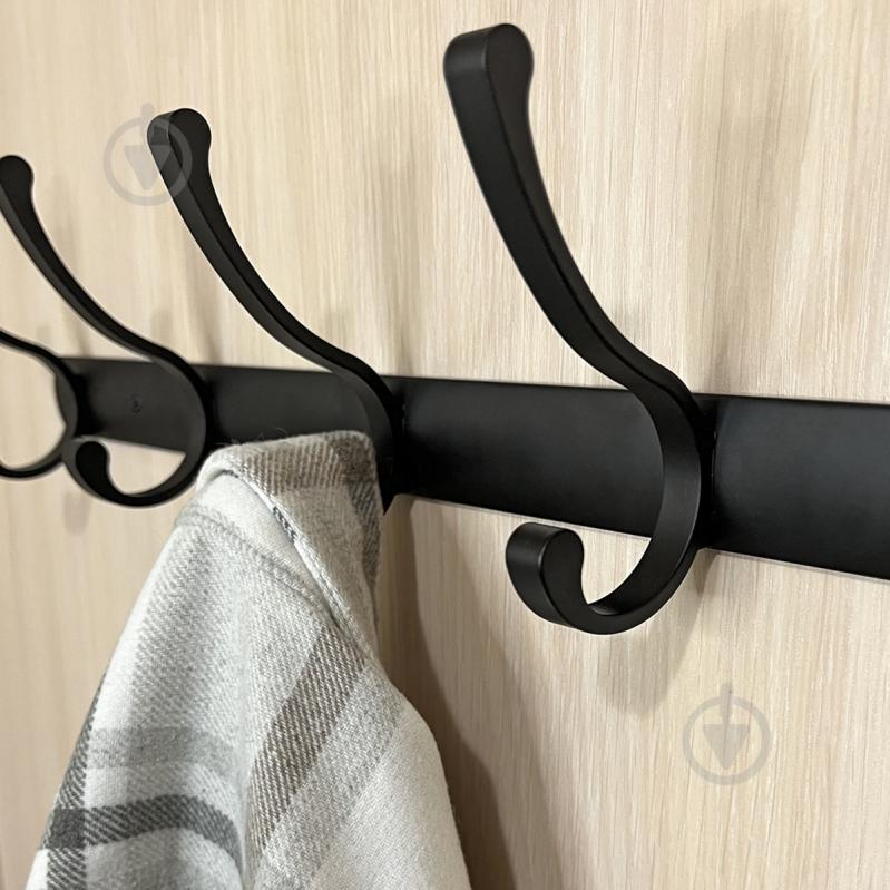 Вешалка с крючками MVM HA-03/5 black - фото 8