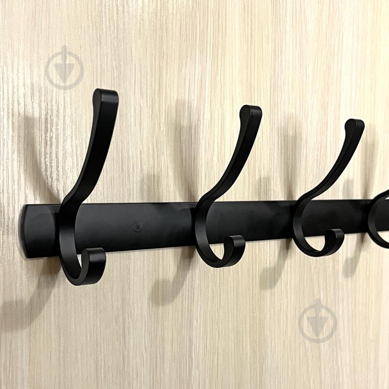 Вешалка с крючками MVM HA-03/5 black - фото 4