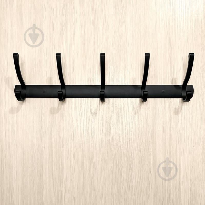Вешалка с крючками MVM HA-03/5 black - фото 3