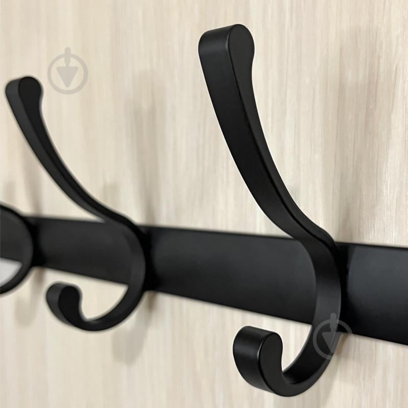 Вешалка с крючками MVM HA-03/5 black - фото 5