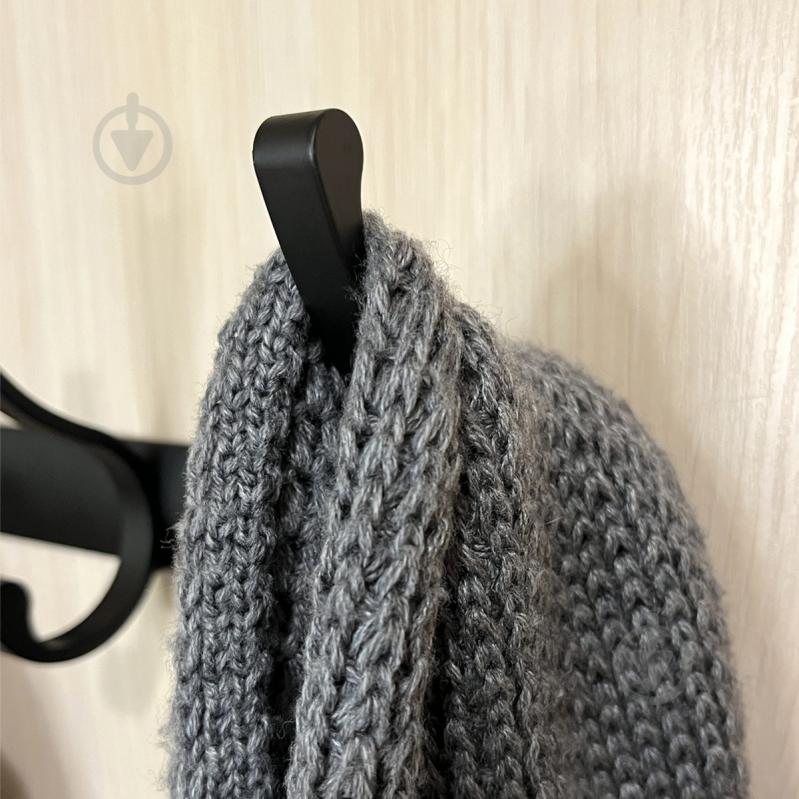 Вешалка с крючками MVM HA-03/5 black - фото 9