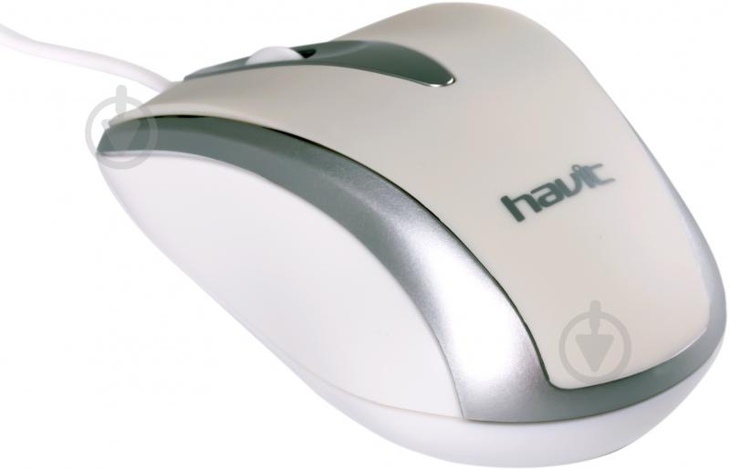 Миша Havit USB White ( HV-MS675) white/grey - фото 2