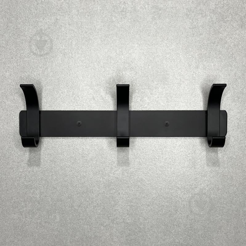 Вешалка с крючками MVM HA-04/3 black - фото 3