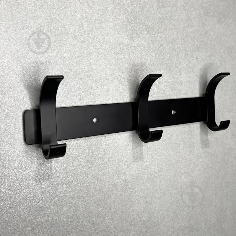 Вешалка с крючками MVM HA-04/3 black - фото 4