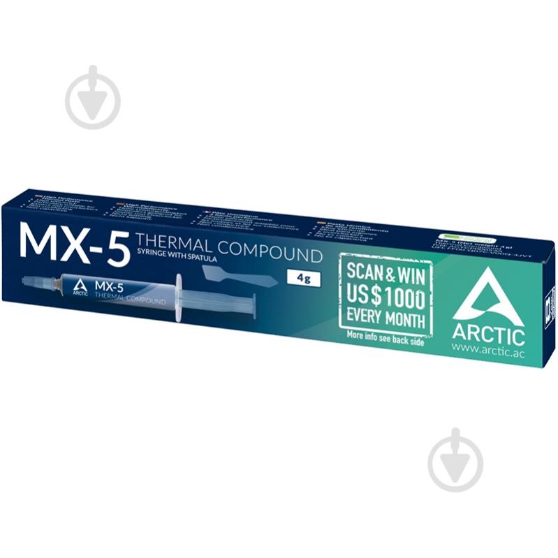 Термопаста Arctic MX-5 4 г со шпателем - фото 2 Термопаста Arctic MX-5 4 г со шпателем - фото 2