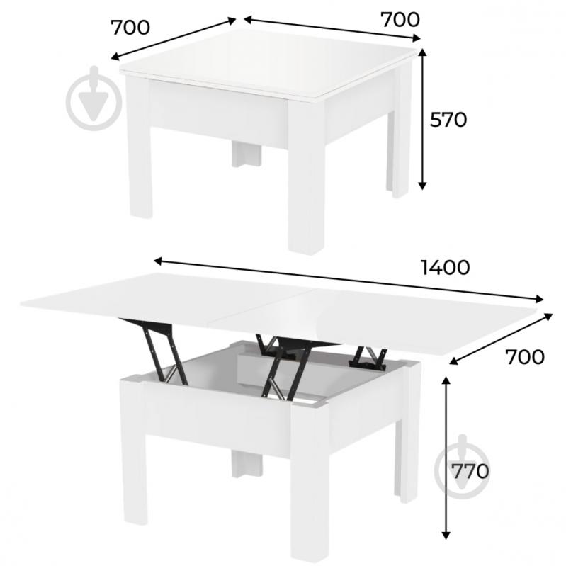 Стол-трансформер Неман Комфорт венге - фото 9