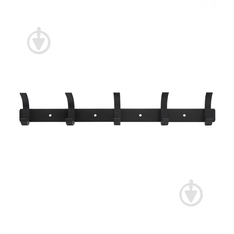 Вешалка с крючками MVM HA-04/5 black - фото 1 Вешалка с крючками MVM HA-04/5 black - фото 1