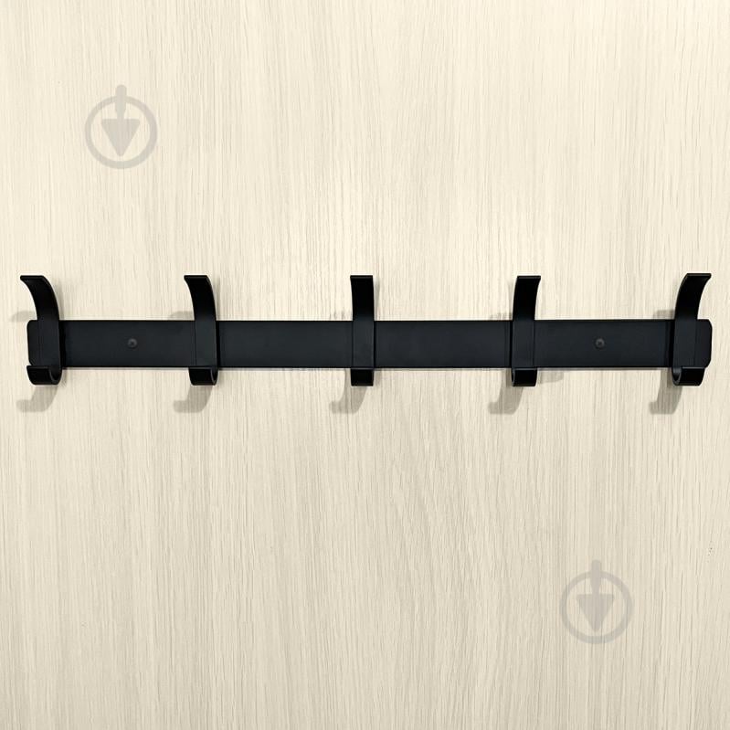 Вешалка с крючками MVM HA-04/5 black - фото 3 Вешалка с крючками MVM HA-04/5 black - фото 3