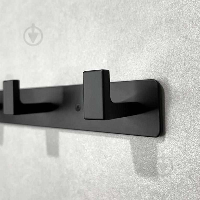 Вешалка с крючками MVM HA-05/3 black - фото 4
