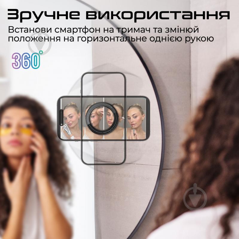 Держатель для телефона магнитный Promate Magnetite black - фото 3