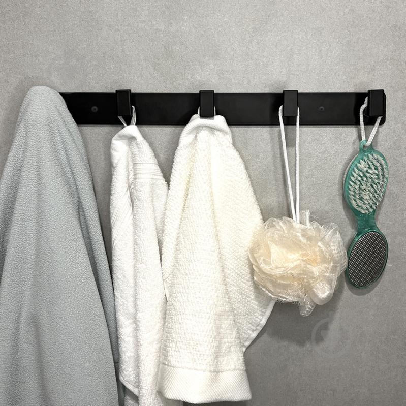 Вешалка с крючками MVM HA-05/5 black - фото 9