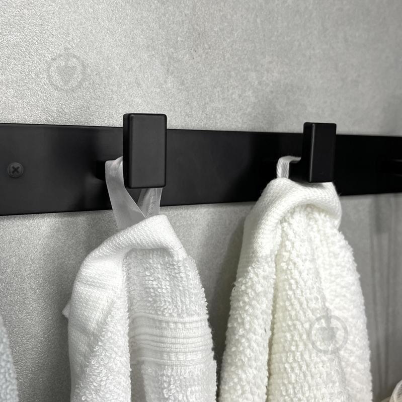 Вешалка с крючками MVM HA-05/5 black - фото 6