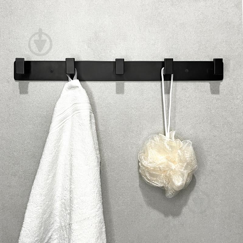 Вешалка с крючками MVM HA-05/5 black - фото 8