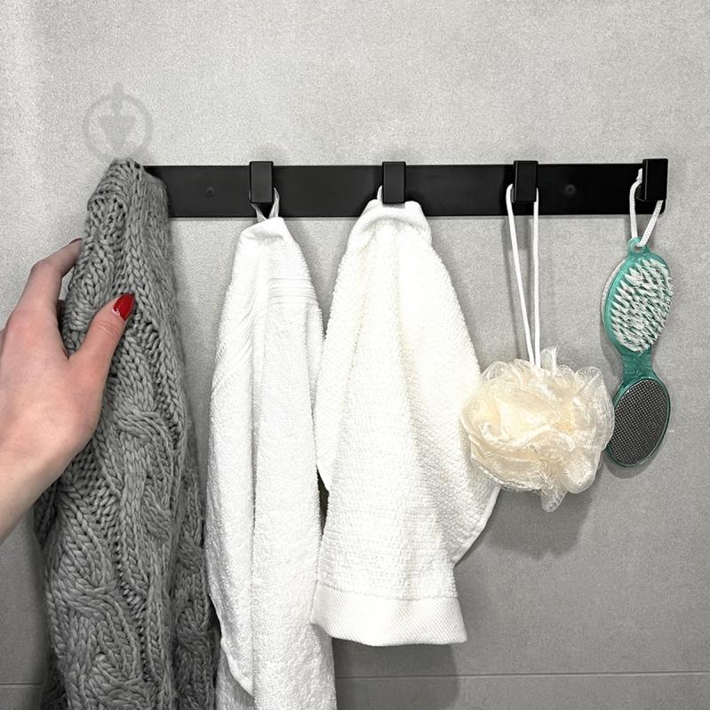 Вешалка с крючками MVM HA-05/5 black - фото 10