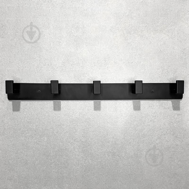 Вешалка с крючками MVM HA-05/5 black - фото 3