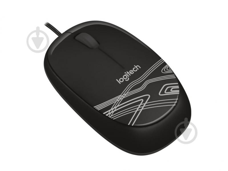 Мышка Logitech Corded Mouse M105 black (910-002943) - фото 2