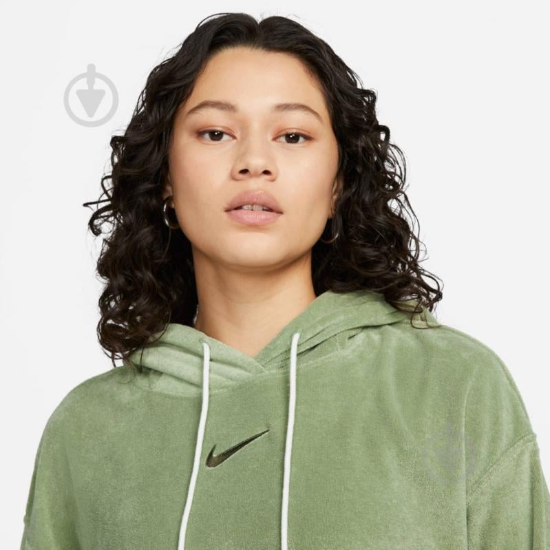 Джемпер Nike W NSW TRRY OS PO HOODIE A2 DV7824-386 р.M зеленый - фото 3