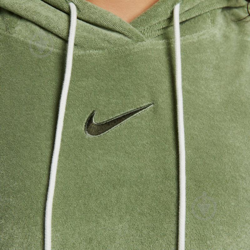 Джемпер Nike W NSW TRRY OS PO HOODIE A2 DV7824-386 р.M зеленый - фото 4