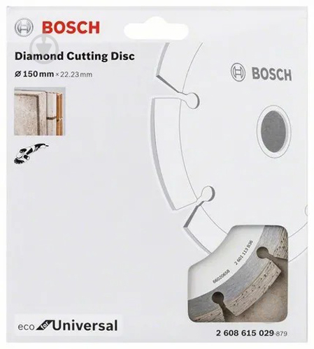 Диск алмазний відрізний Bosch ECO Universal 150x22,23 2608615029 - фото 2