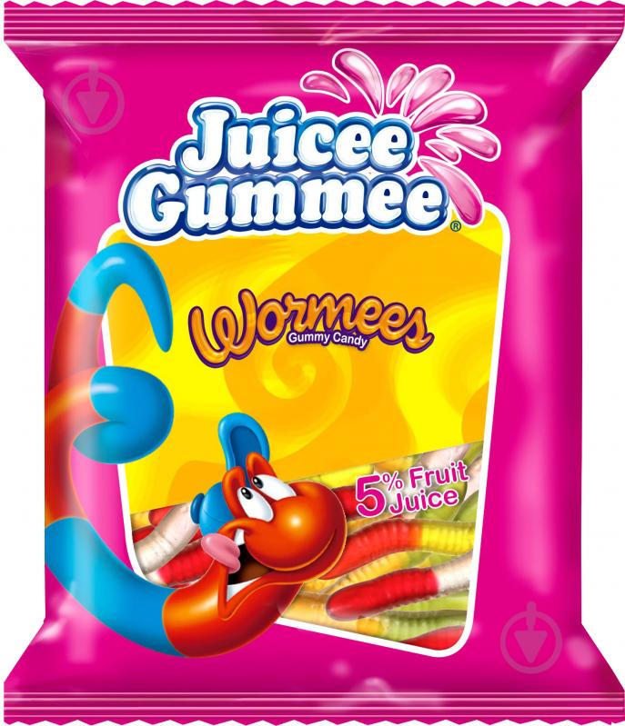 Цукерки жувальні Juicee Gummee Черв'ячки 80 г (8592601115280) - фото 1