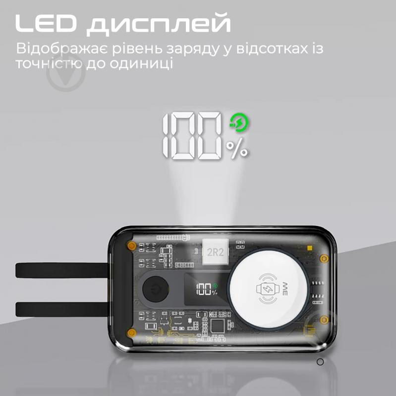 Повербанк Promate Mavrix 10000 mAh black (mavrix.black) - фото 9