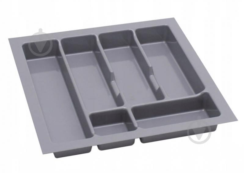 Лоток для столовых приборов Rejs UNI 430x430x45 мм фасад 500 мм пластиковый серый ТЕ13.2503.05.036 - фото 1 Лоток для столовых приборов Rejs UNI 430x430x45 мм фасад 500 мм пластиковый серый ТЕ13.2503.05.036 - фото 1